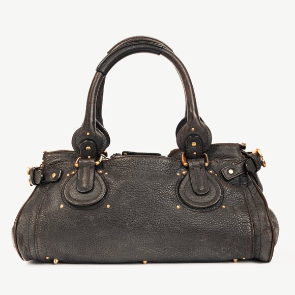 Chloe Paddington Brown Pebbled-Leather Handbag - Picture 4 of 14